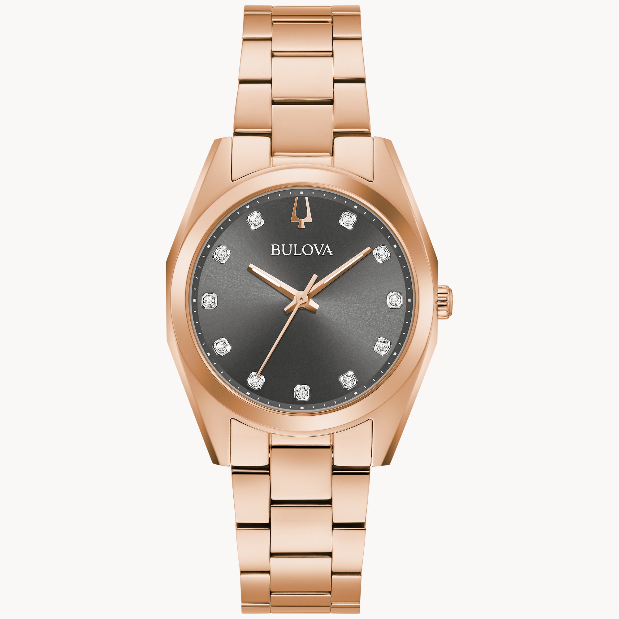 Reloj Bulova para dama con pulsera de acero modelo: 97P156