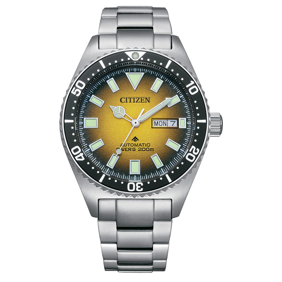 Reloj Citizen para caballero con pulsera de acero modelo: NY0120-52X