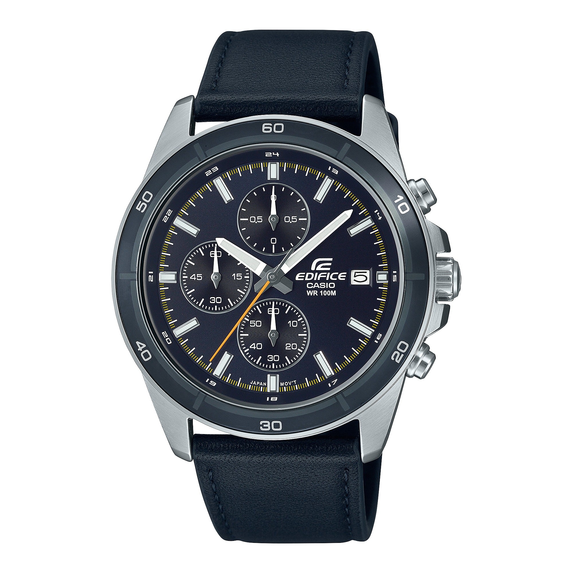 Reloj Edifice para caballero con correa de cuero modelo: EFR-526L-2CV
