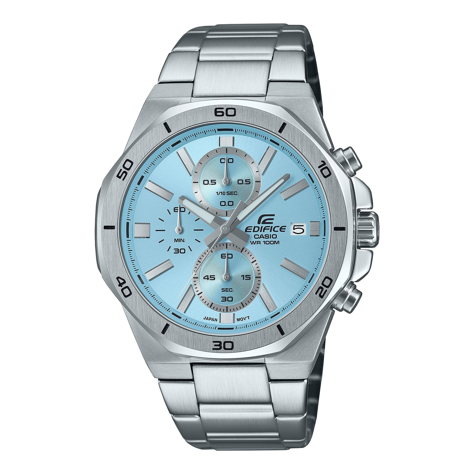 Reloj Edifice para caballero con pulsera de acero modelo: EFV-640D-2BV
