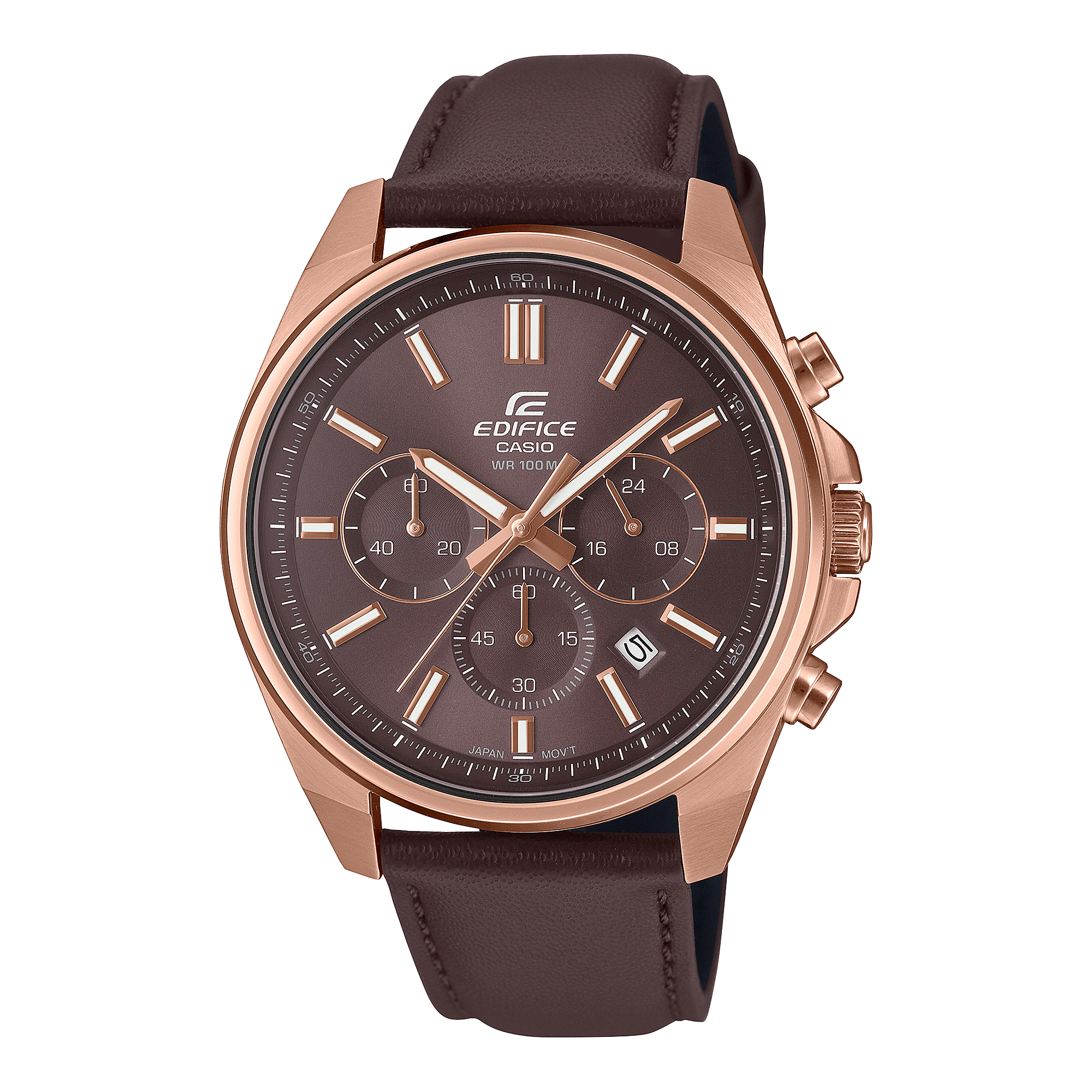 Reloj Edifice para hombre con correa de cuero modelo: EFV-650CL-5AV