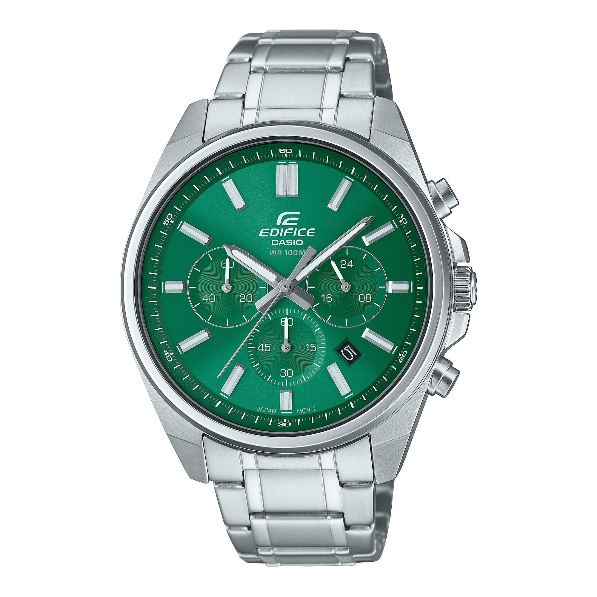 Reloj Edifice para caballero con pulsera de acero modelo: EFV-650D-3AV