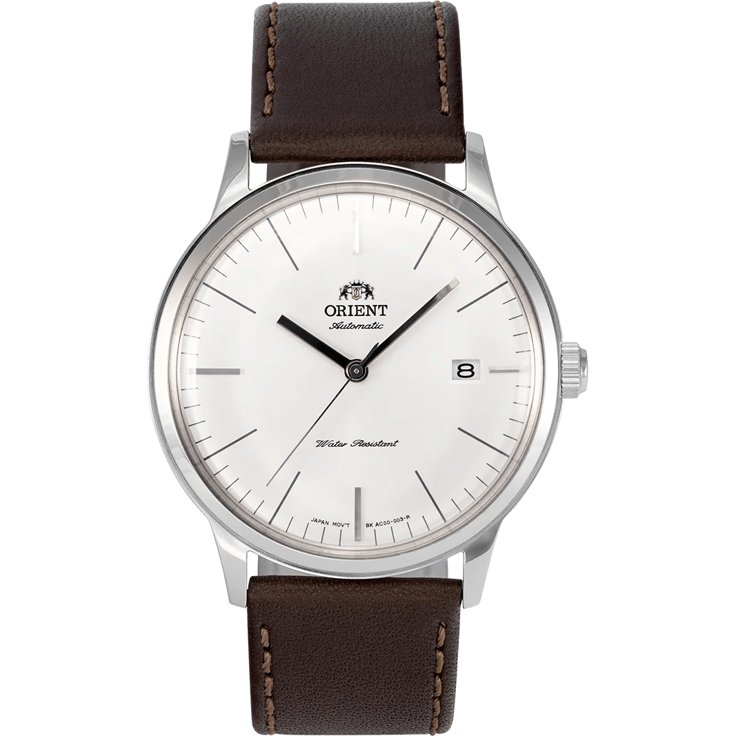 Reloj Orient para caballero con correa de cuero modelo: TAC0000EW