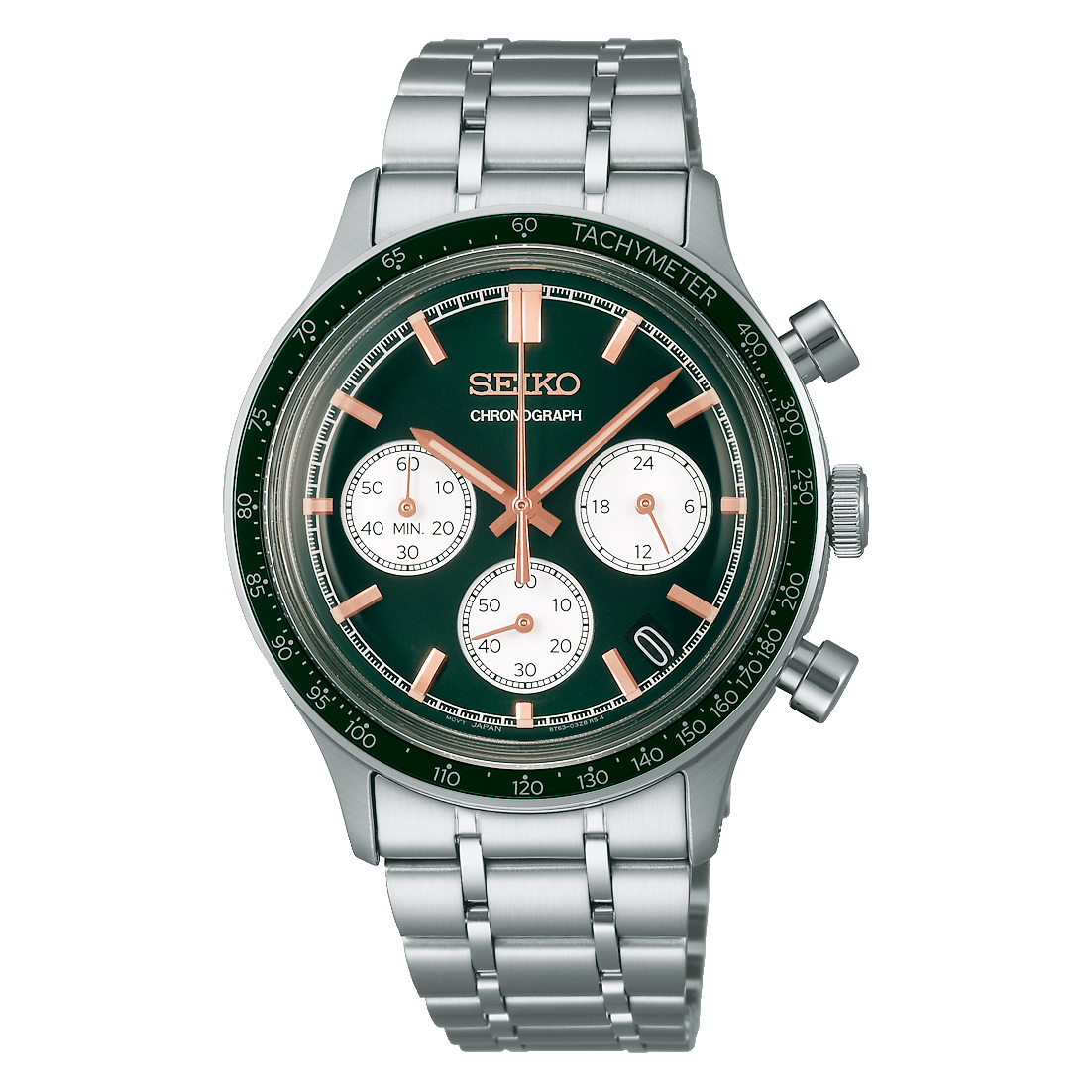 Reloj Seiko para caballero con pulsera de acero modelo: SSB481P1