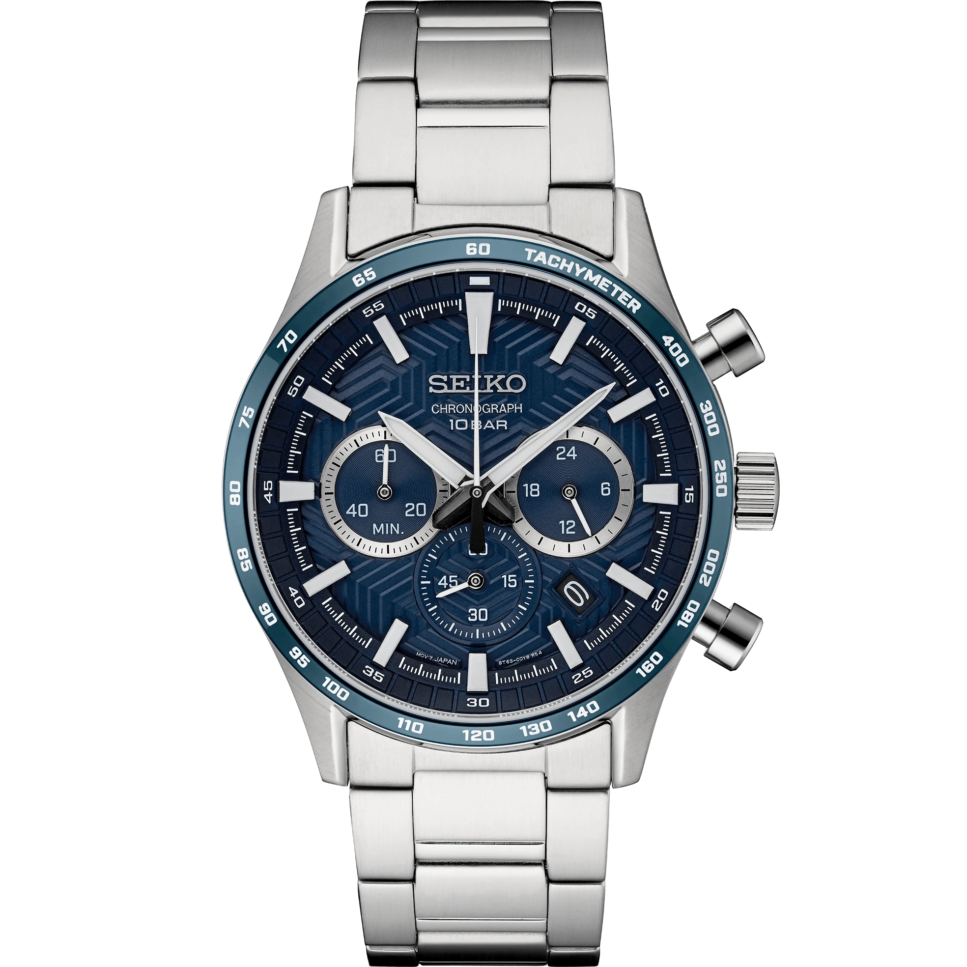 Reloj Seiko para hombre con pulsera de acero modelo: SSB445P1
