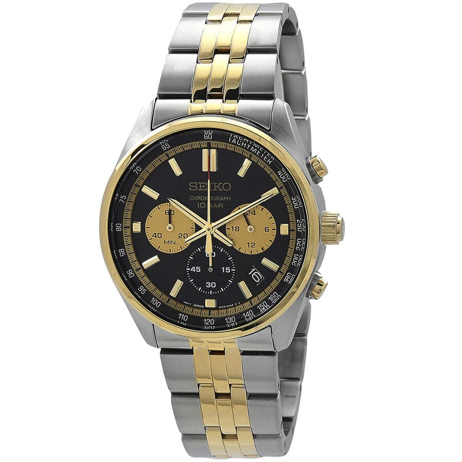 Reloj Seiko para caballero en tono dorado modelo: SSB430P1