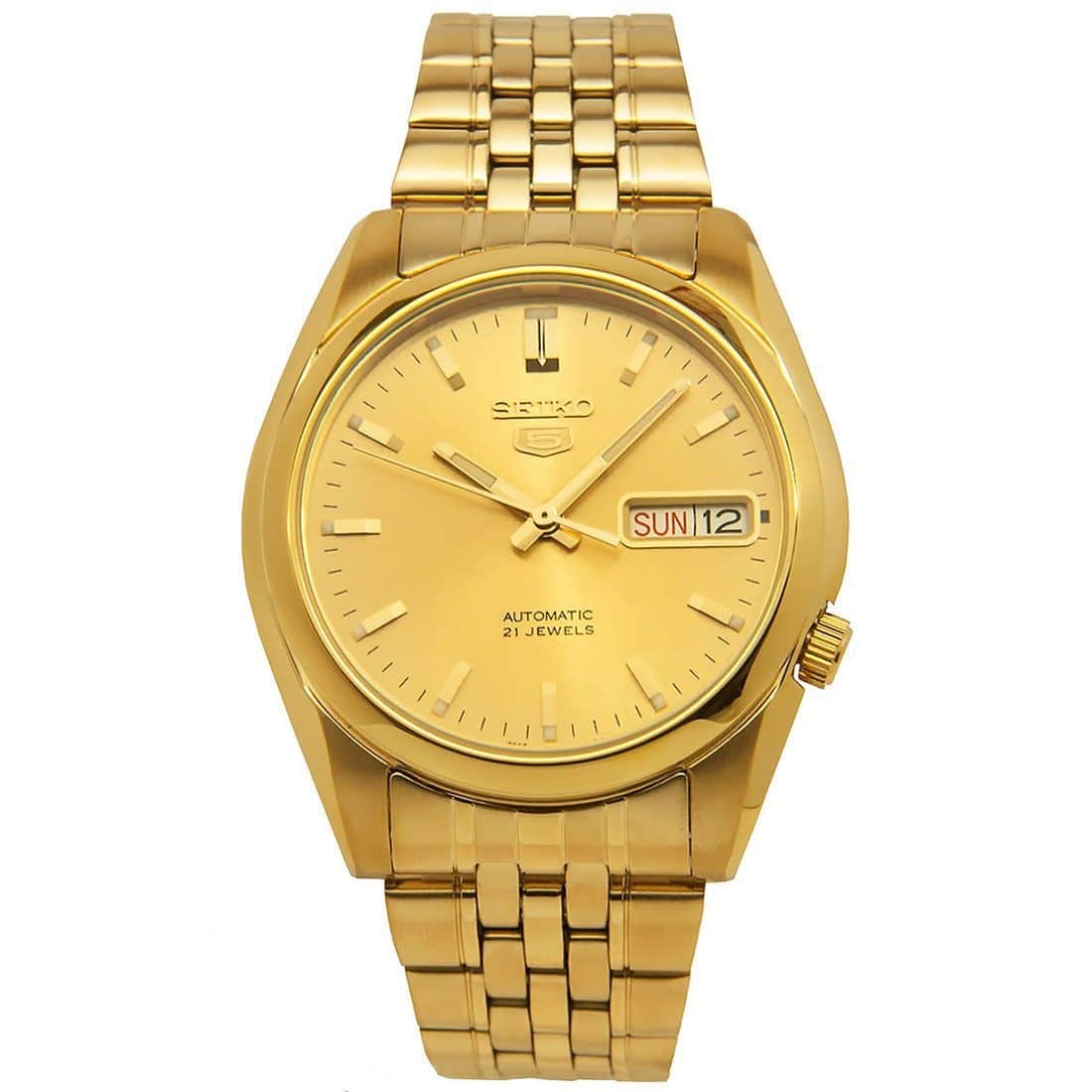 Reloj Seiko para caballero en tono dorado modelo: SNK366K1
