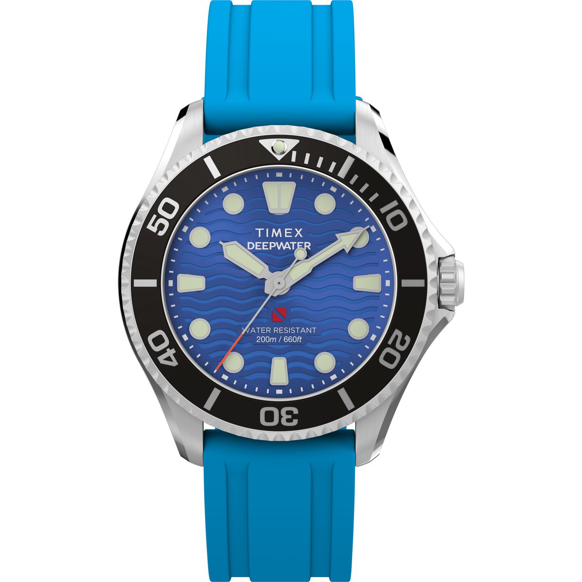 Reloj Timex Deepwater Meridian M unisex con correa de resina modelo: TW2Y40400