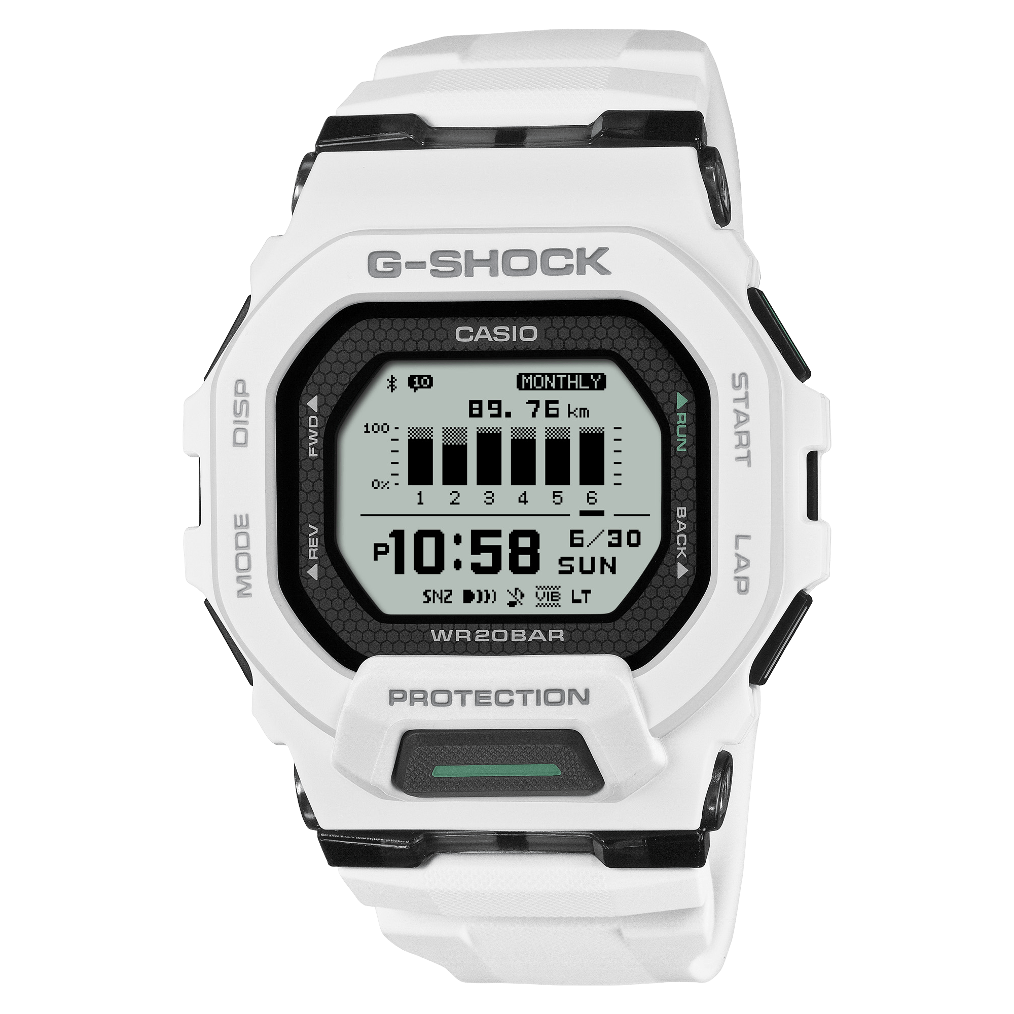 Reloj G-Shock digital para caballero con correa de resina modelo: GBD-200-7