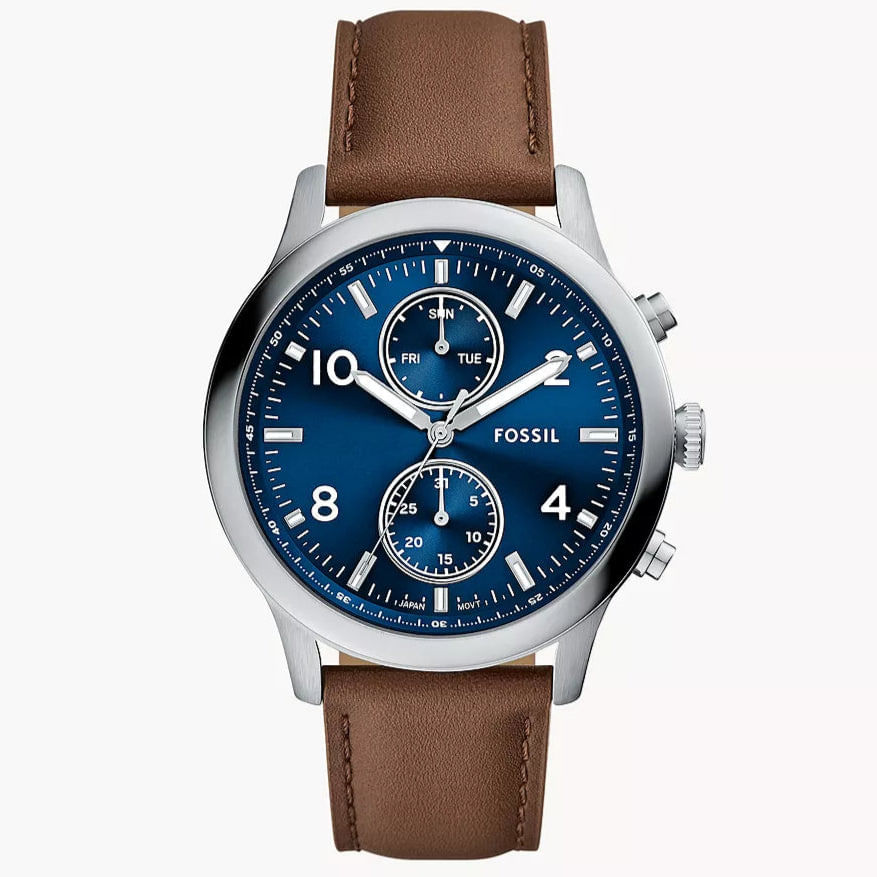 Reloj Fossil para caballero con correa de cuero modelo: BQM7090