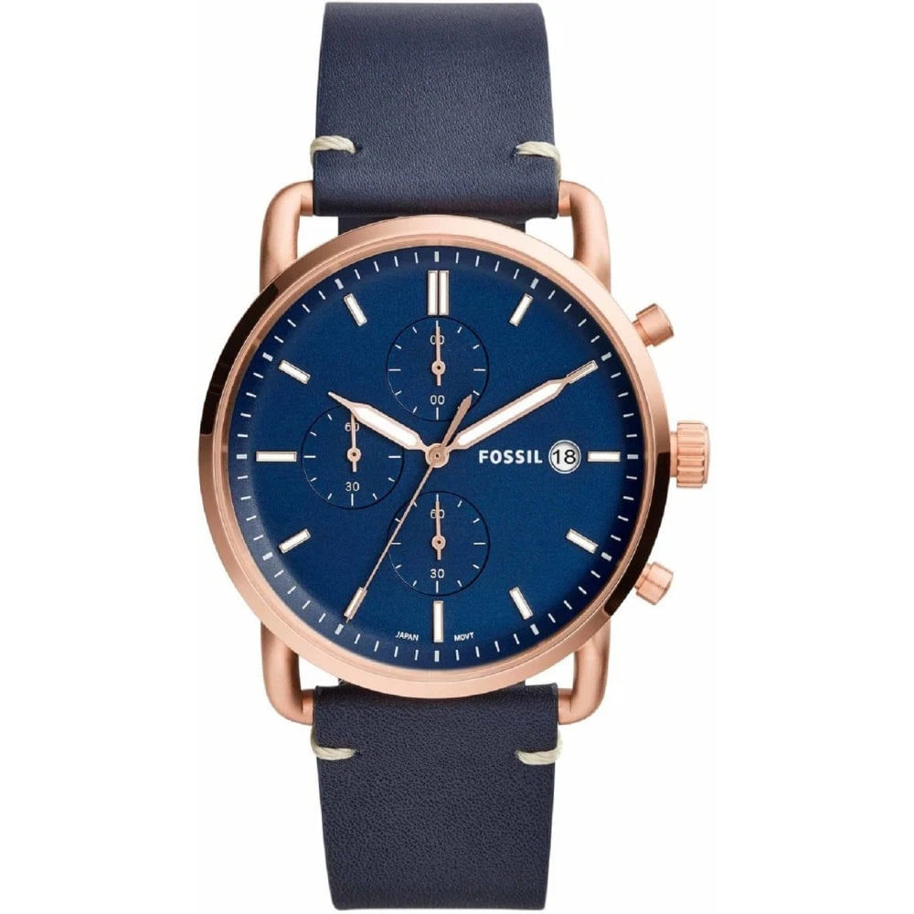 Reloj Fossil The Commuter Modelo para hombre con correa de cuero modelo: FS5404