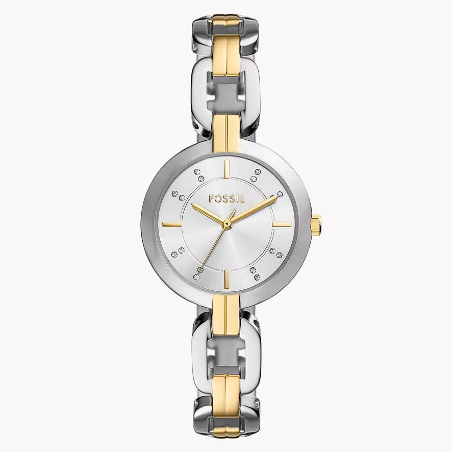 Reloj Fossil para dama con pulsera de acero modelo: BQW5000