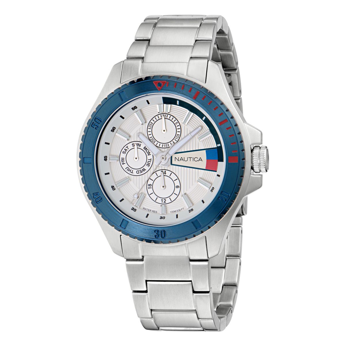 Reloj Nautica para caballero con pulsera de acero modelo: NAPLWS604