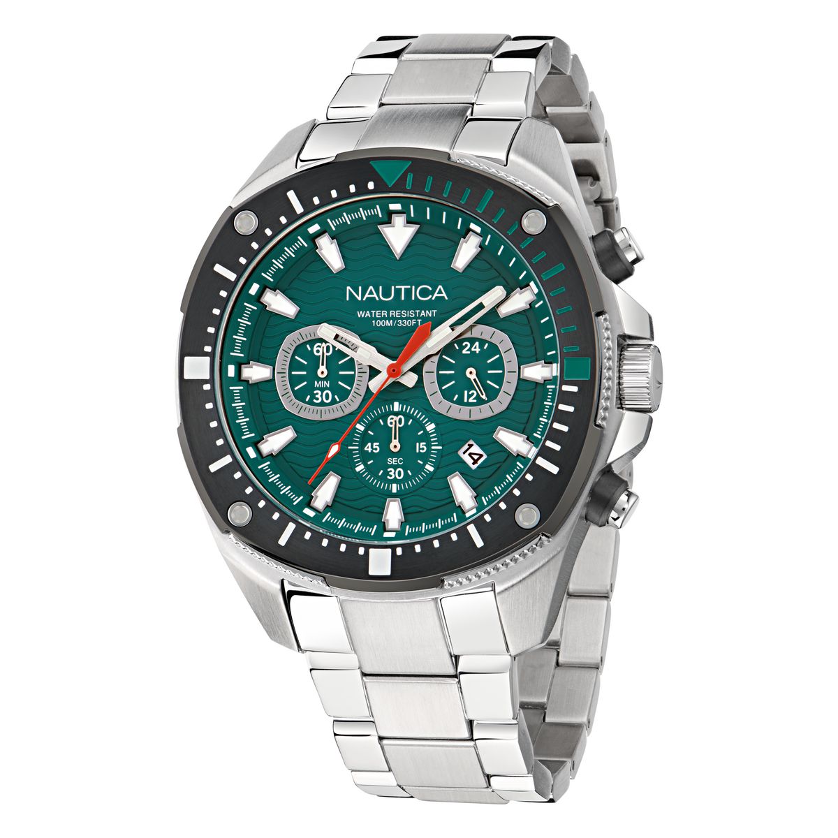Reloj Nautica Nct Bluesail para hombre con pulsera de acero modelo: NAPBSF504