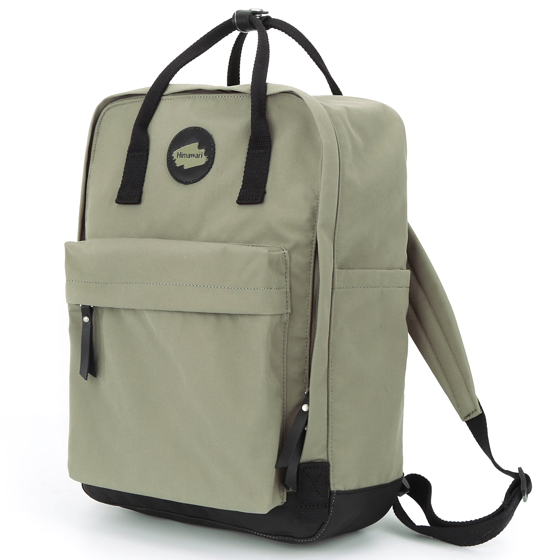 Mochila Himawari de lona para laptop verde H1084