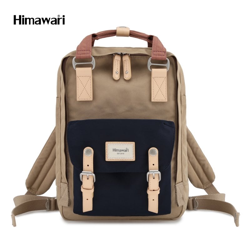 Mochila Himawari para Notebook azul y café 188L