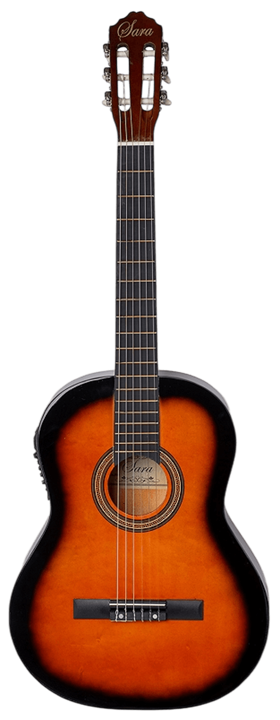 Guitarra Electro Clásica Sara 39" GS851E-SB Sunburst