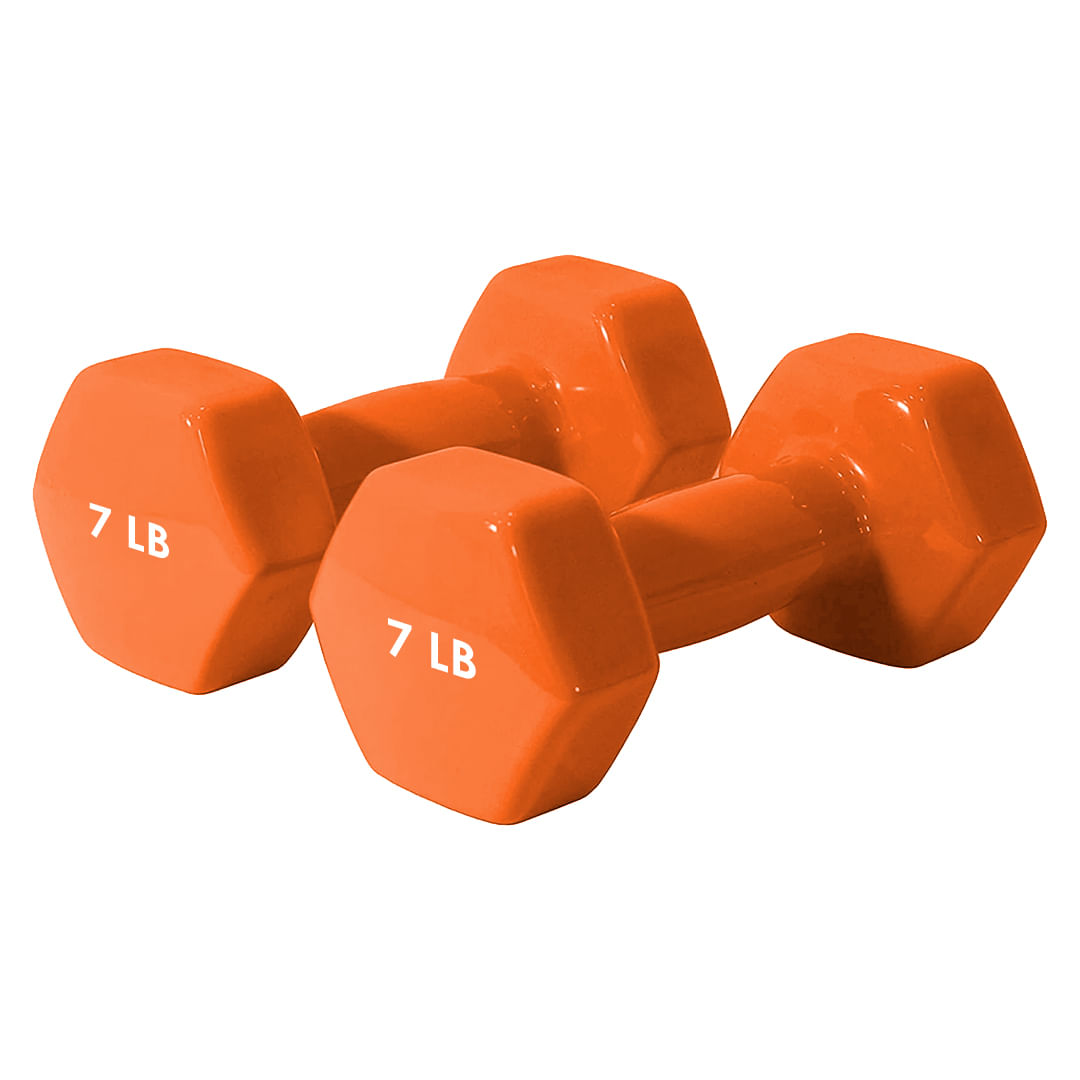 Mancuerna de vinilo Practical Fitness de 7 lb