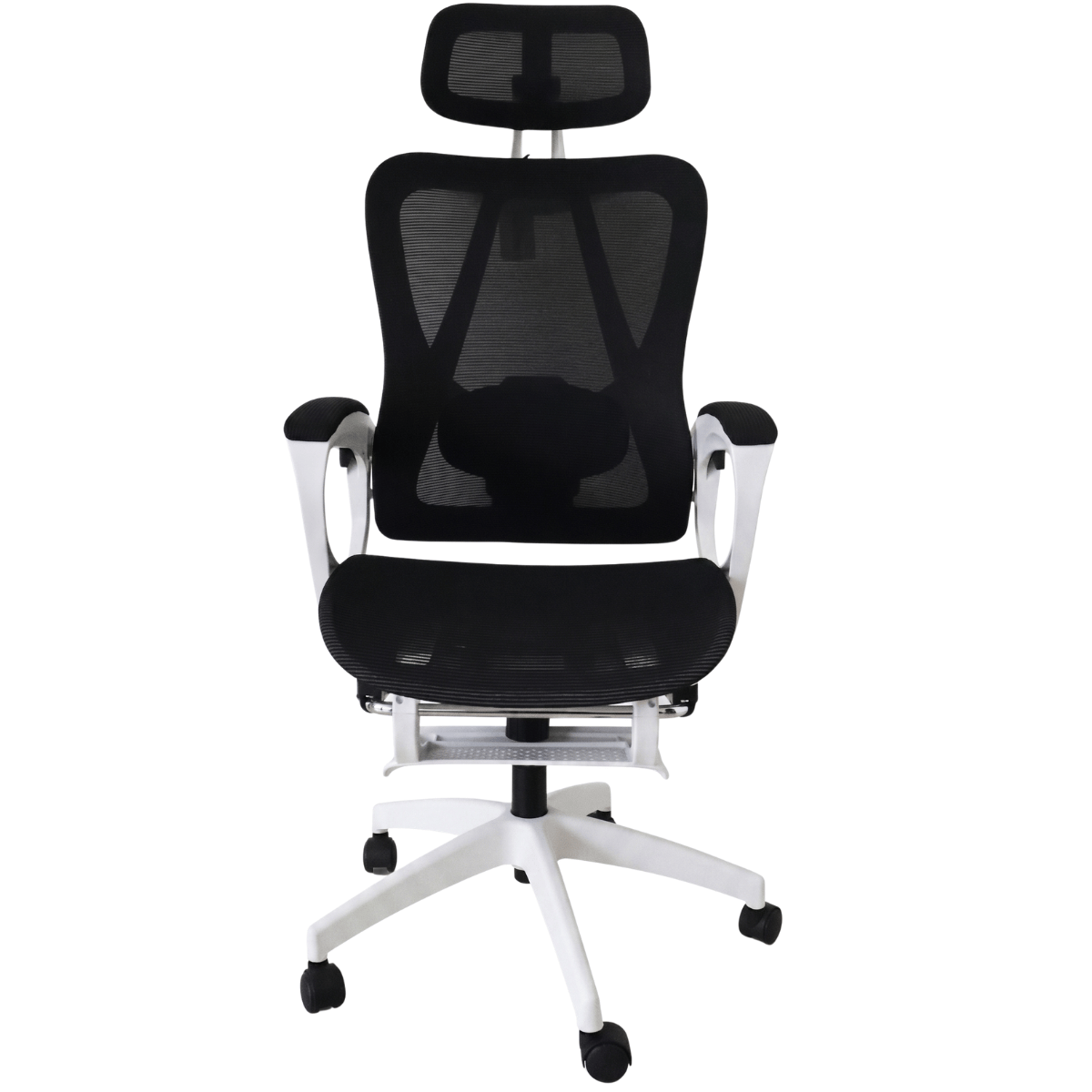 Silla ejecutiva pro mesh ZoeDay blanco con negro ergonómico