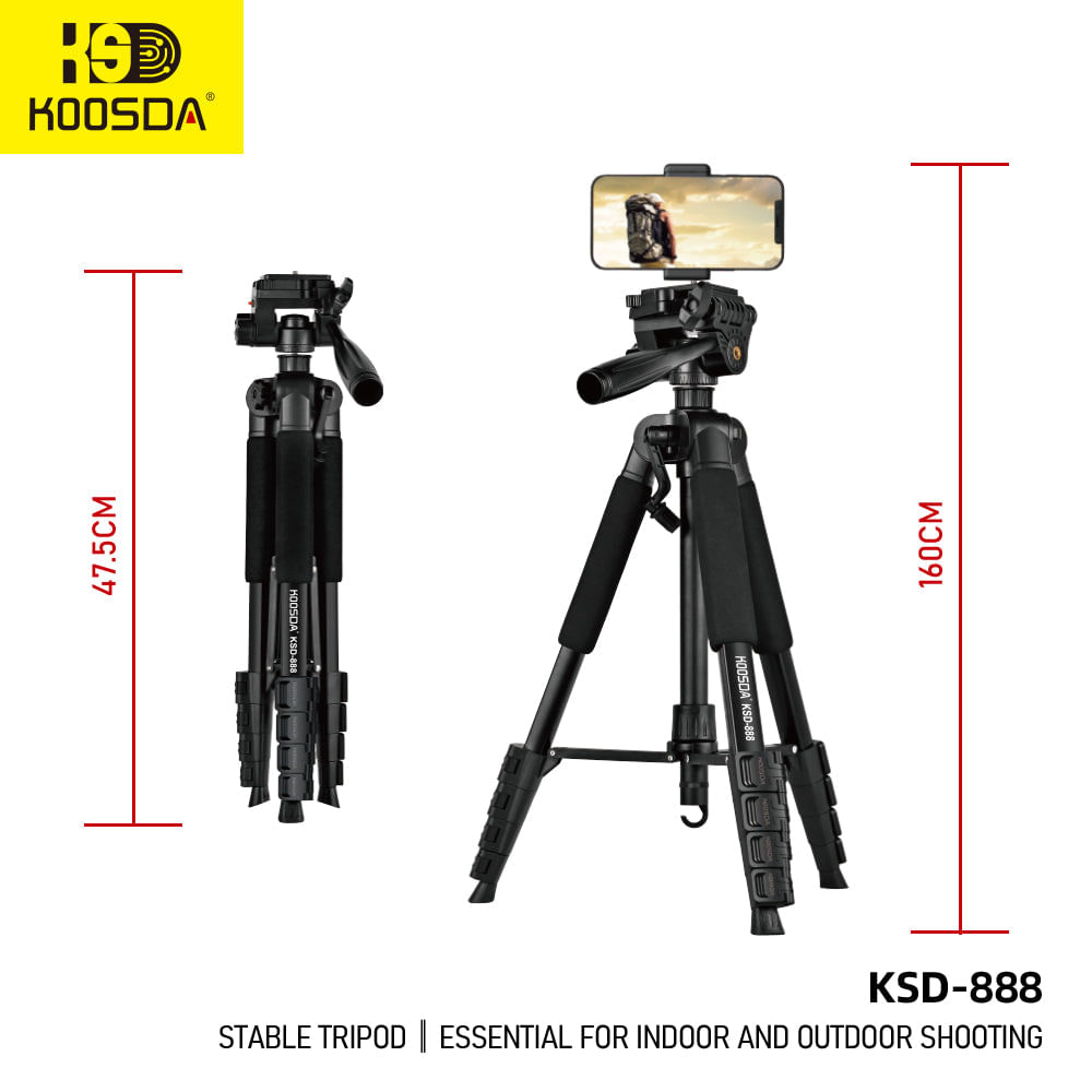 Trípode Koosda para Celular y Cámara – 1.75 m KSD-888