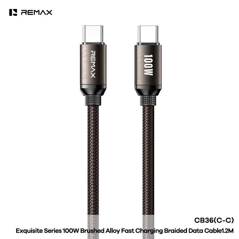 Cable Remax Type-C a Type-C de 100W 1.2M CB36