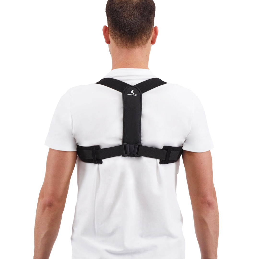 Corrector de postura ajustable negro talla regular