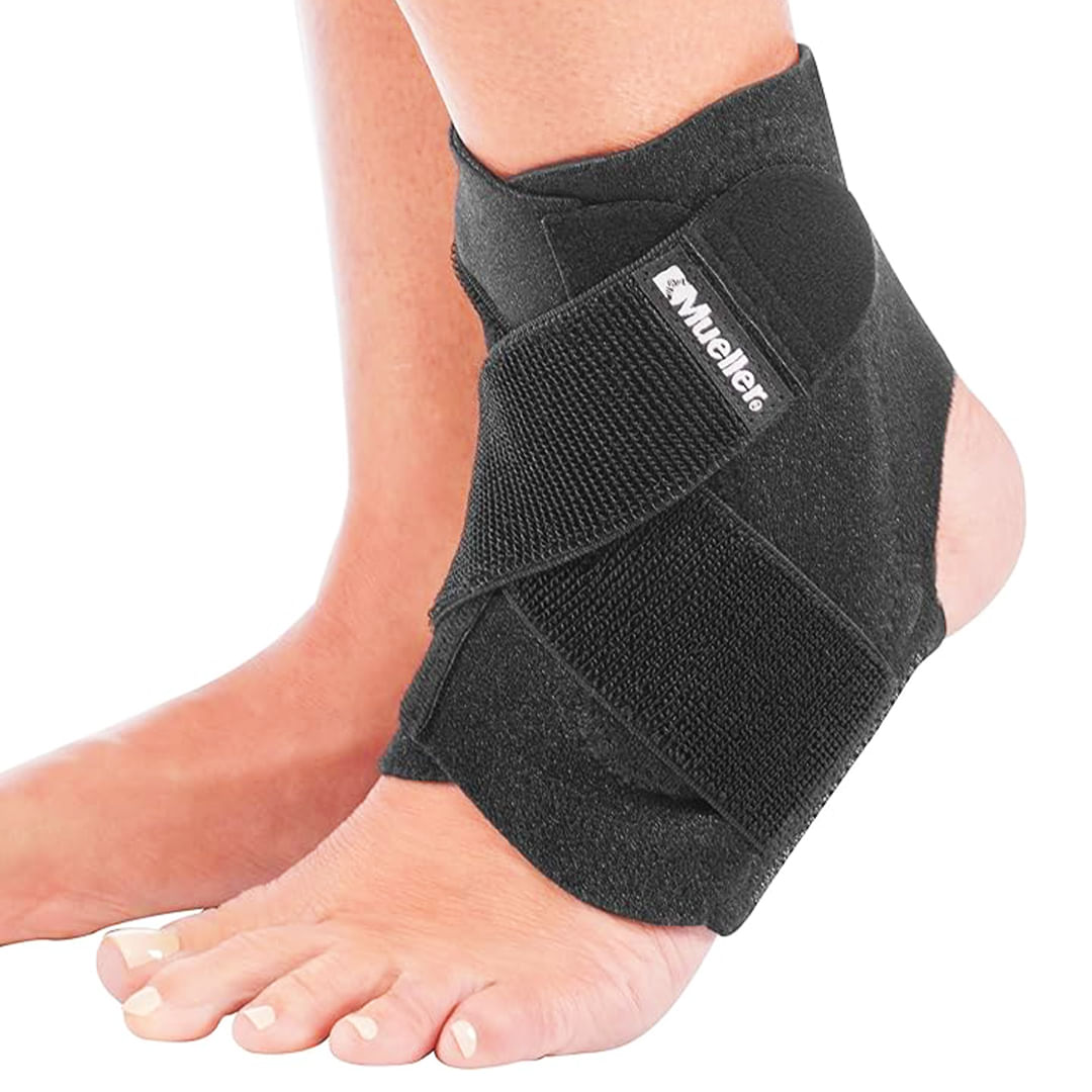 Soporte para tobillo ajustable negro