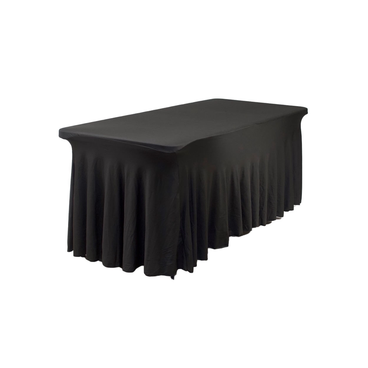 Spandex GOODTIME con Pliegues para Mesa de 1.83mt Negro