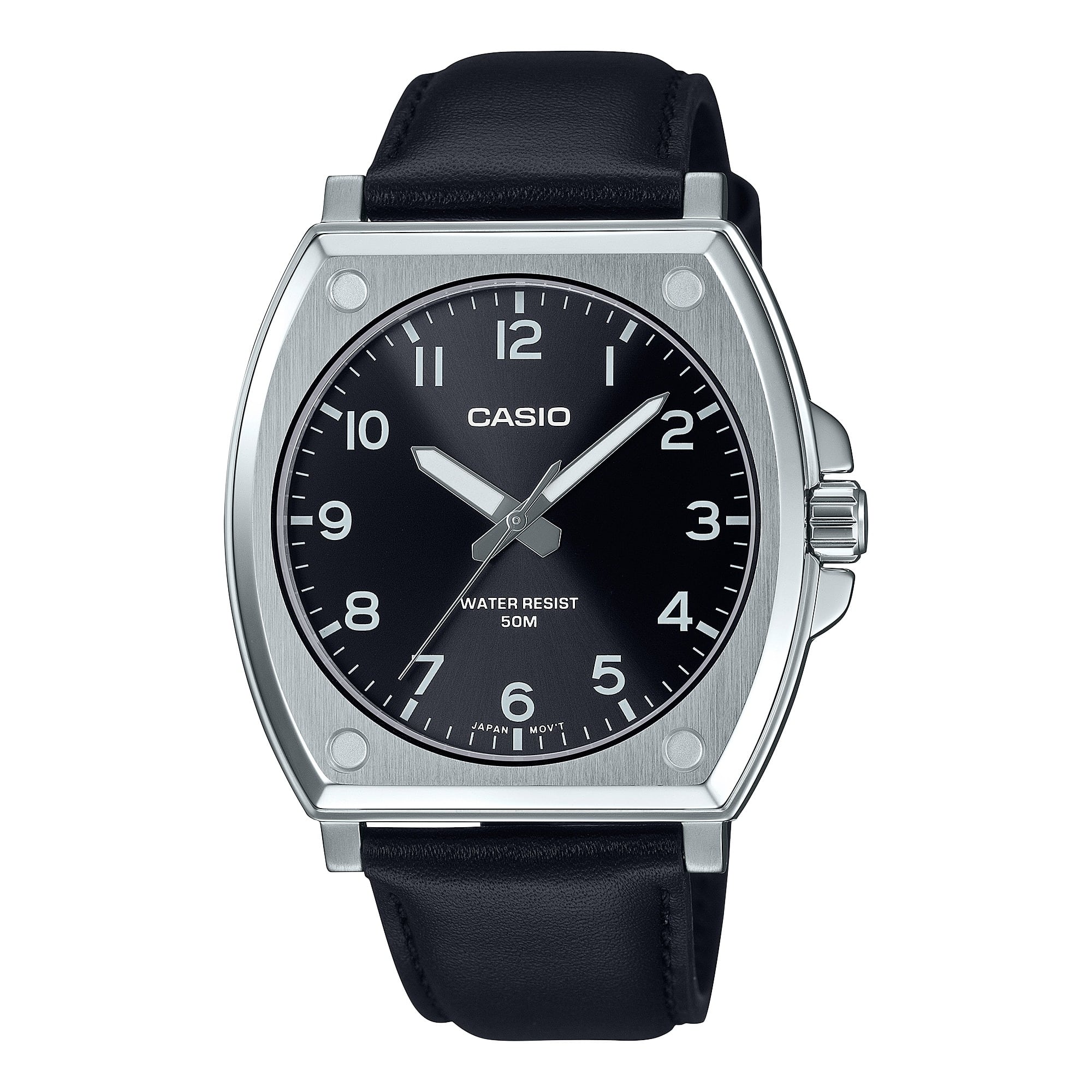Reloj Casio para hombre con correa de cuero modelo: MTP-E730L-1AV