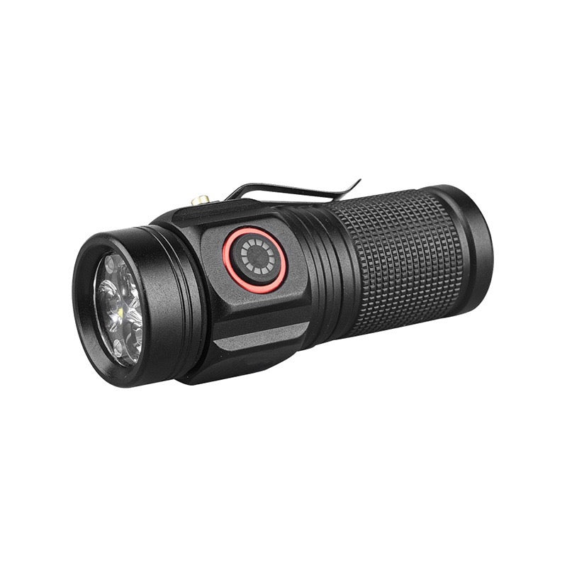 Linterna de bolsillo recargable W5182 de 400 lúmenes con imán