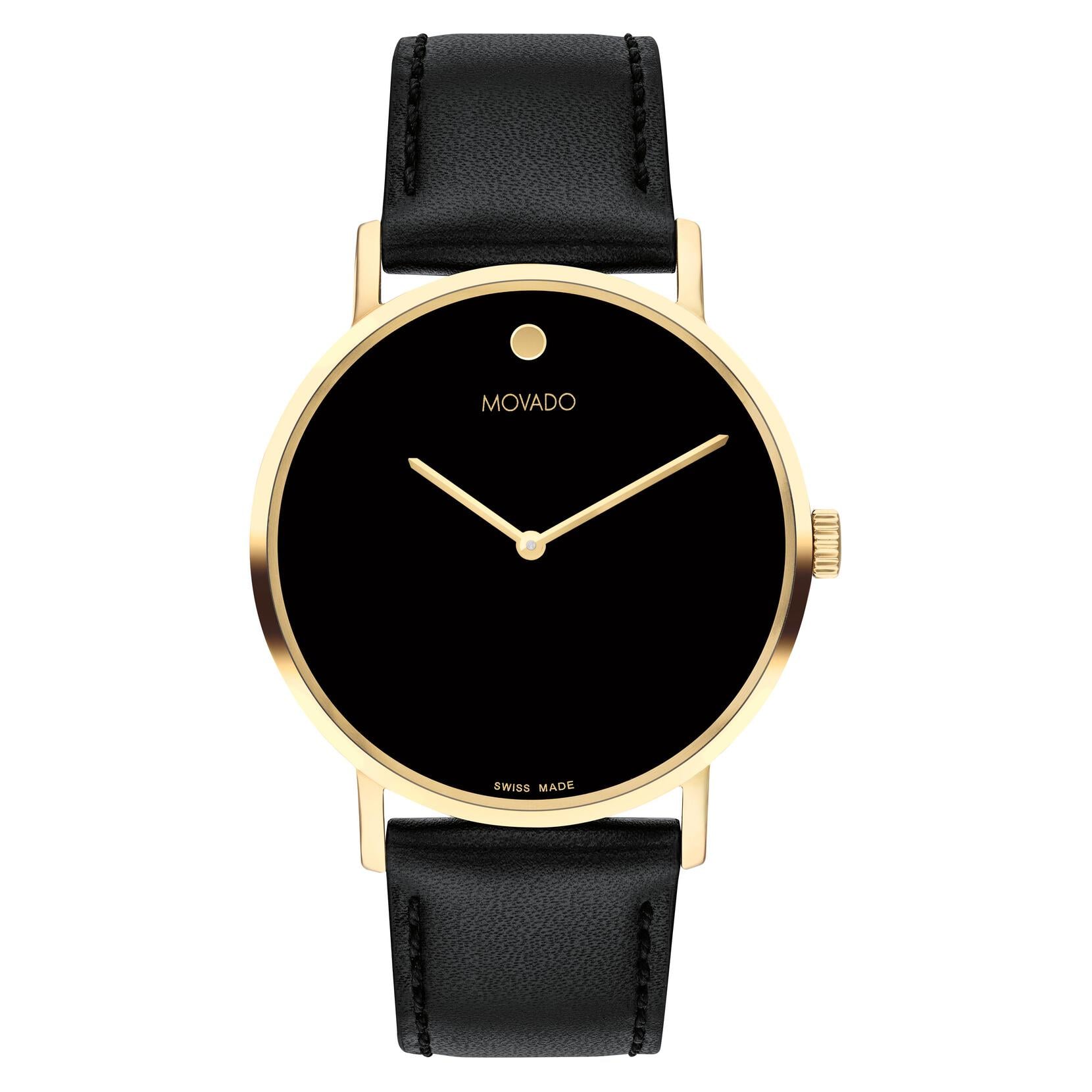 Reloj Movado Signature Modelo para hombre con correa de cuero modelo: 0607591R