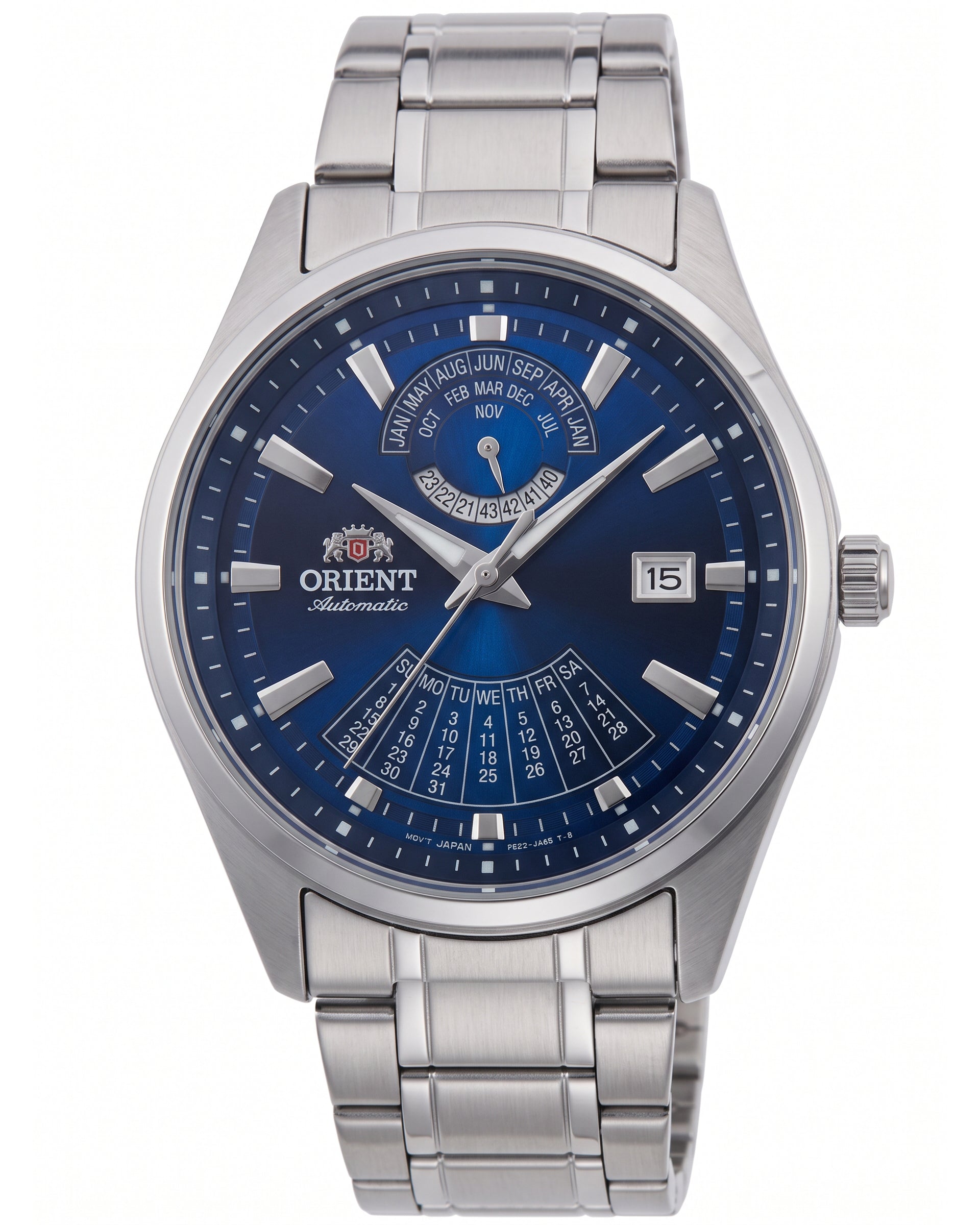 Reloj Orient Multi-Year para hombre con pulsera de acero modelo: RA-BA0003L