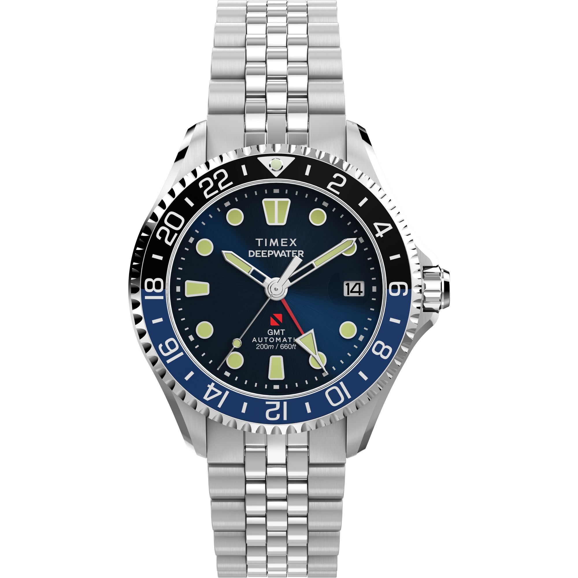 Reloj Timex Deepwater para caballero con pulsera de acero modelo: TW2Y64000