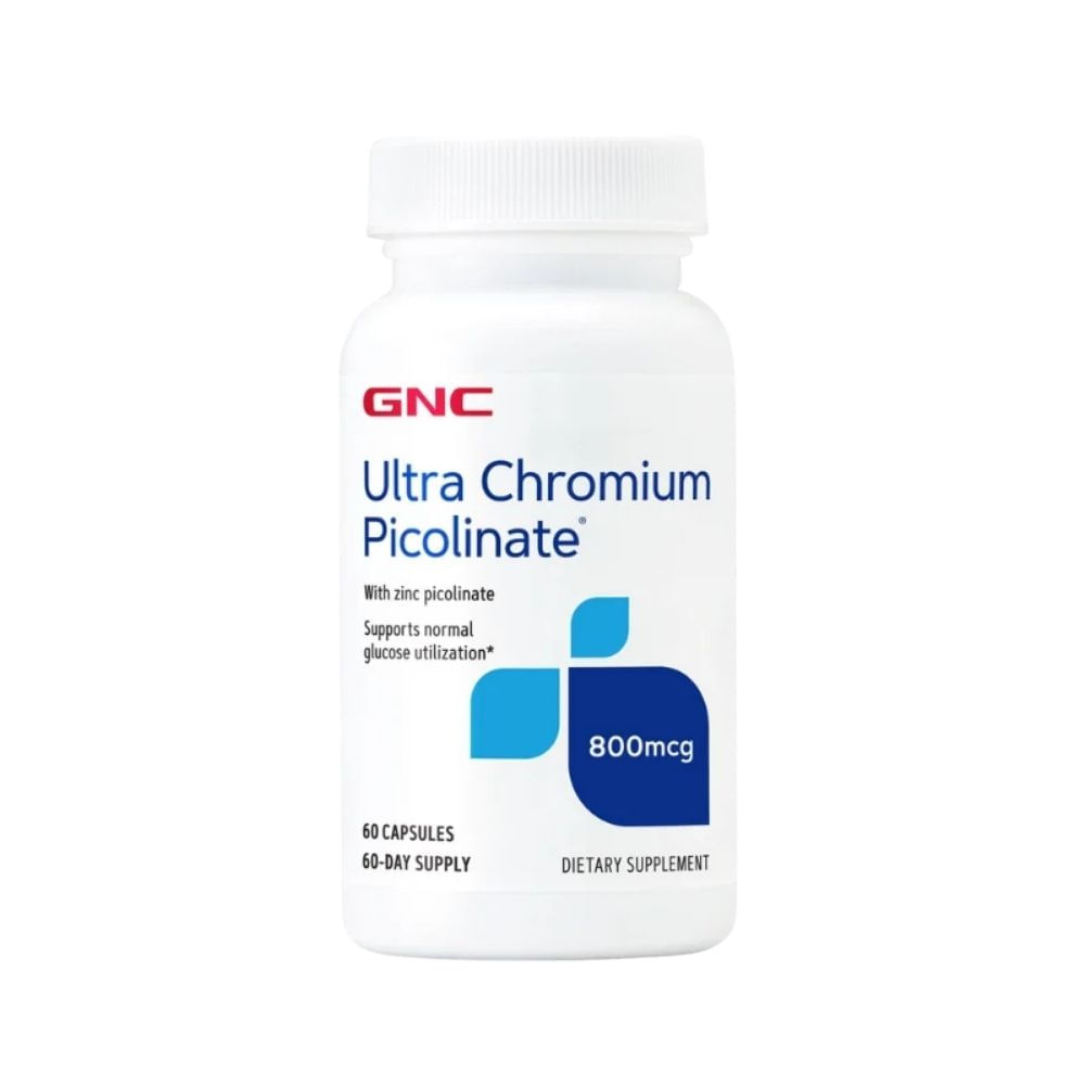 Ultra picolinato de cromo 800 mcg GNC 60 cápsulas