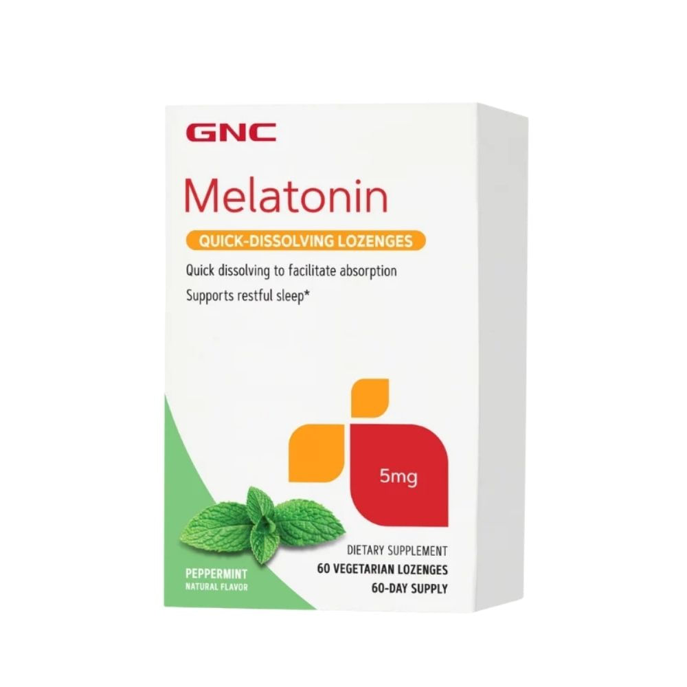 Melatonina de disolución rápida 5 mg GNC 60 pastillas