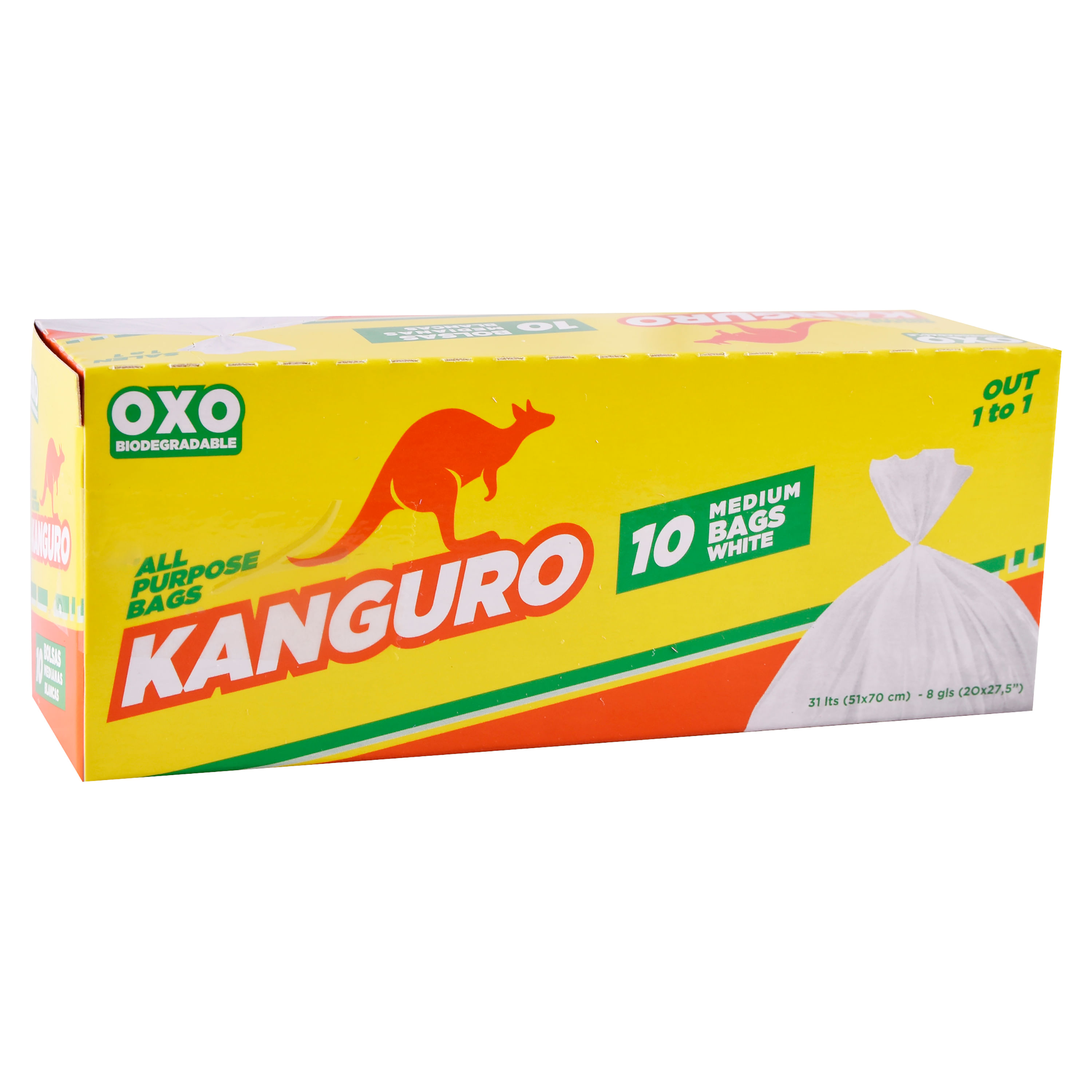 Comprar Bolsa Kanguro Para Basura Negra Caja XG - 30 Unidades