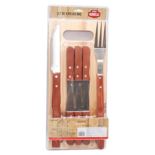 Eg Set 9 Piezas Mango Madera