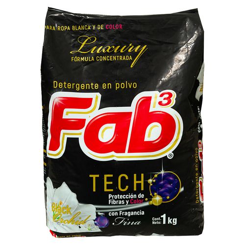 Detergente Polvo Fab Luxury Negro - 1000Gr