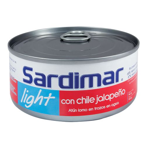 Atún Sardimar light lomo en trozos en agua con jalapeño - 140 g