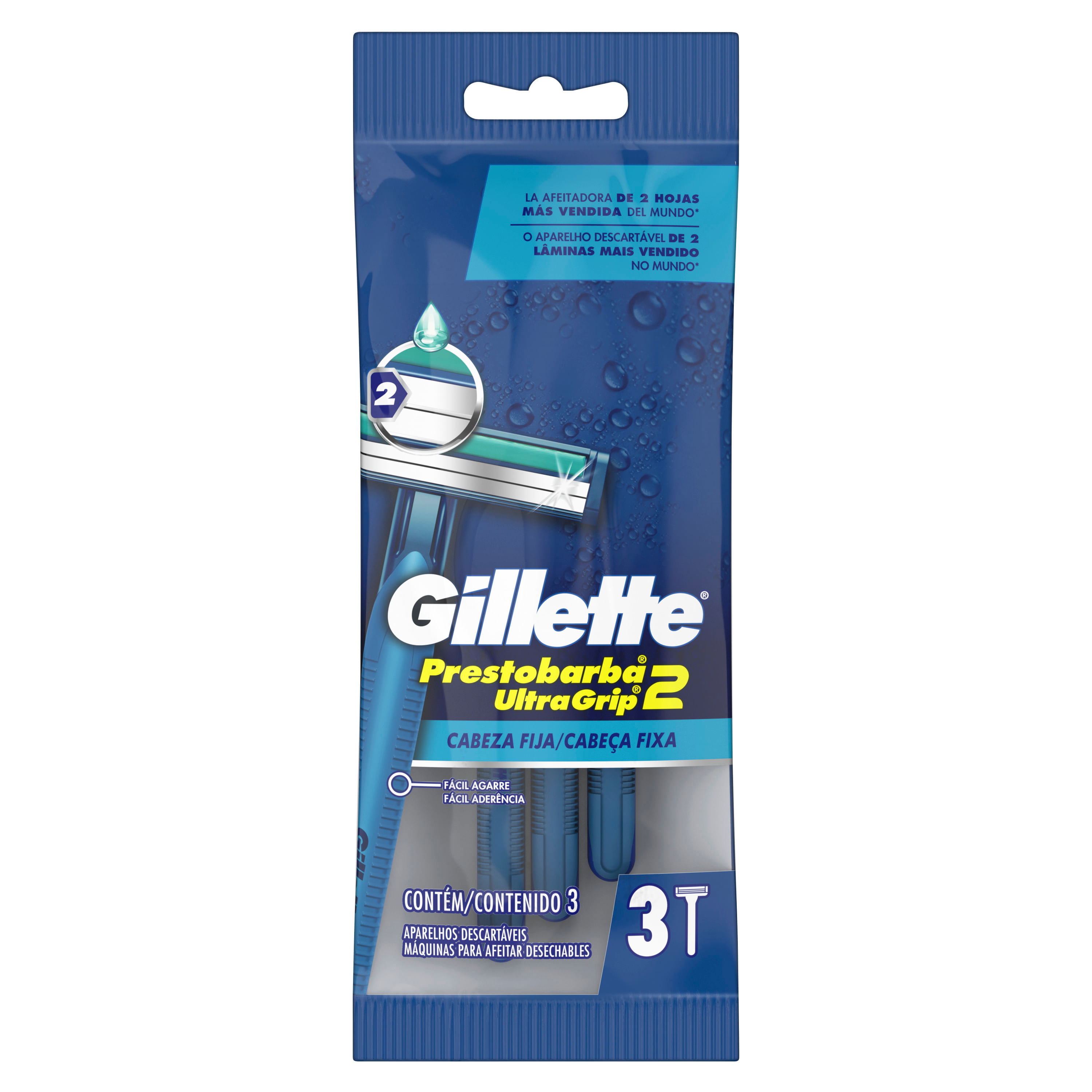 Máquina de Afeitar Gillette Prestobarba3 Sensitive 3 un.
