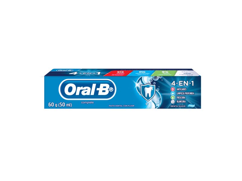 Comprar Pasta Dental Oral-B Complete 4en1 Con Flúor 60g | Walmart Guatemala