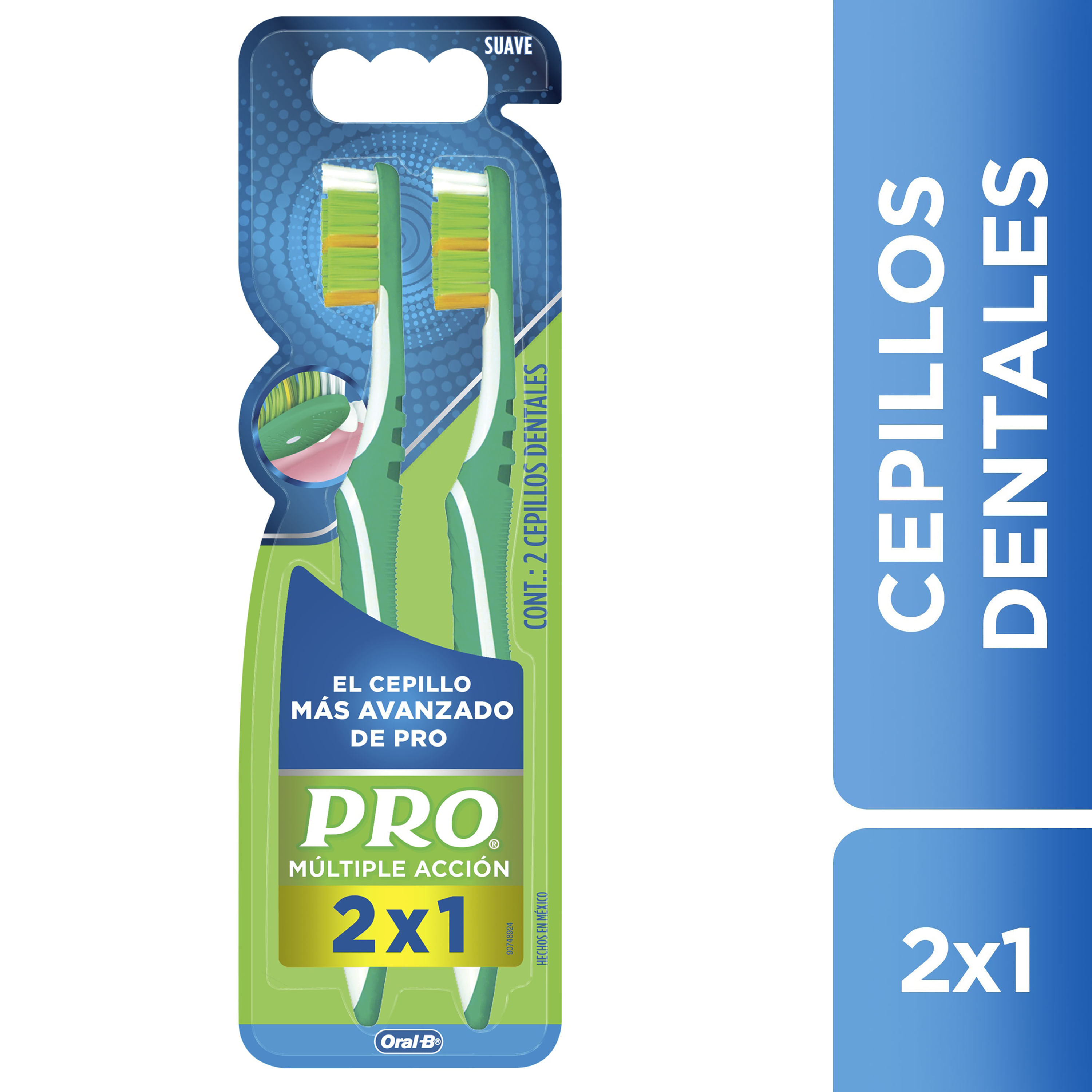 Cepillos Dentales Oral-B Pro Multiple Acción 2 Unidades