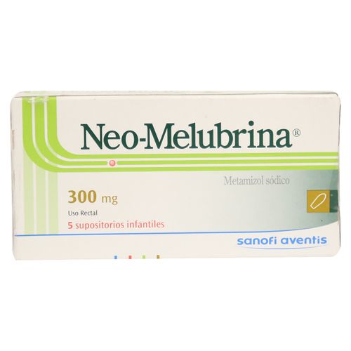 Neomelubrina 300 Mg Supositorios Una Caja