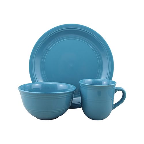 Vajilla Mainstays Color Azul  - 12 Piezas