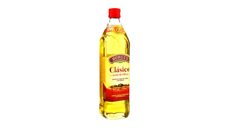 Aceite de oliva suave BORGES, botella 1 litro