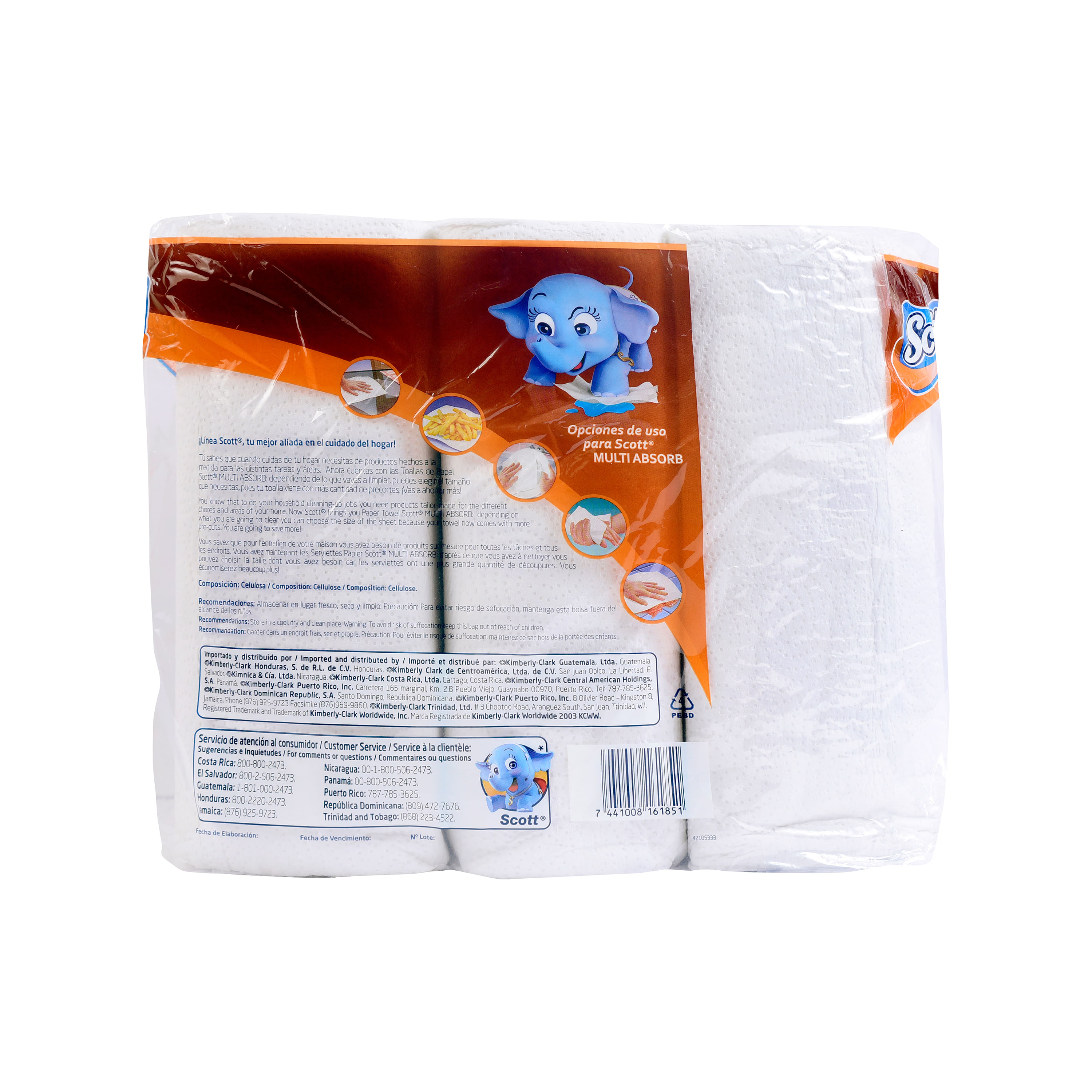  Scott Toallas de papel de cocina (41482) con bolsillos de  absorción de secado rápido, rollos de toallas de papel estándar perforados,  128 hojas/rollo, 20 rollos por caja : Industrial y Científico