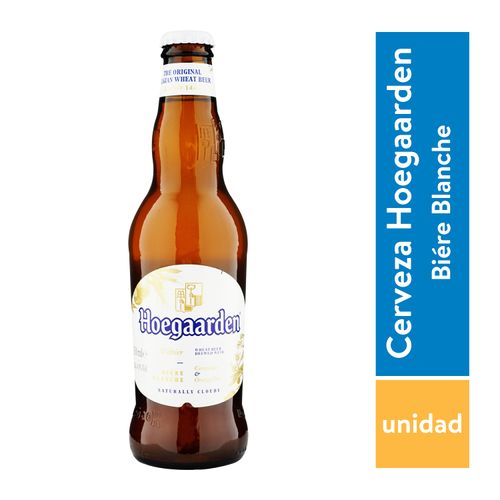 Cerveza Hoegaarden Blanca Botella - 330ml