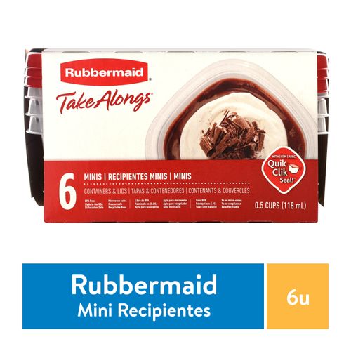 Set 6 Piezas Hermético Rubbermaid Take Along - 0.5tz