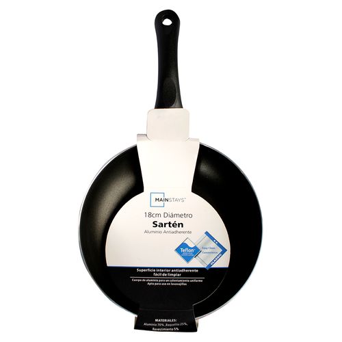 Sarten Mainstays Color Negro - 18 cm