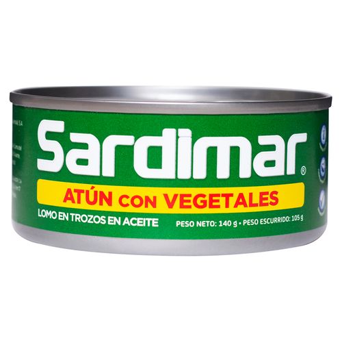 Atún Sardimar Trozos Aceite Con Vegetales - 105gr